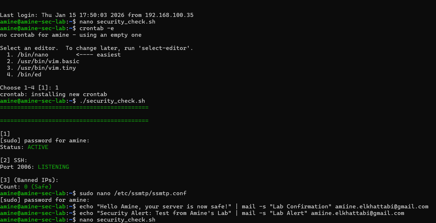 Automated Email Report